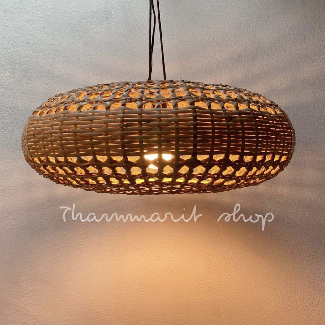 UFO Rattan Lamp